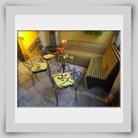 Ristorante Chi-Ghinn, Be (VB): panca zona accoglienza